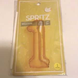 🌸 Spritz Gold Number 1 Foil Balloon - 34”